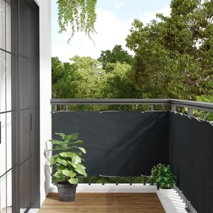 Балконски параван, антрацит, 75x500 см, оксфорд плат