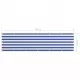 Балконски параван, бяло и синьо, 75x300 см, оксфорд плат