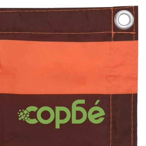Балконски параван, оранжево и кафяво, 90x300 см, оксфорд плат ➤ топ цена ➤ sorbe.bg