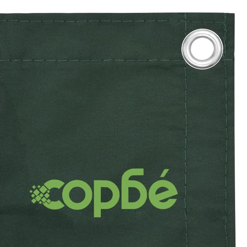 Балконски параван, тъмнозелен, 120x500 см, плат оксфорд ➤ топ цена ➤ sorbe.bg