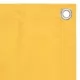 Балконски параван, жълт, 75x300 см, плат оксфорд