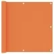 Балконски параван, оранжев, 90x600 см, оксфорд плат