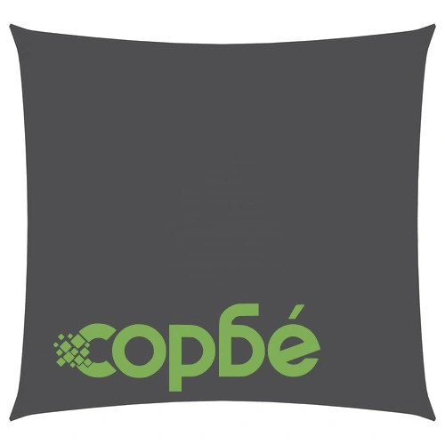 Платно-сенник, Оксфорд текстил, квадратно, 2,5x2,5 м, антрацит ➤ топ цена ➤ sorbe.bg