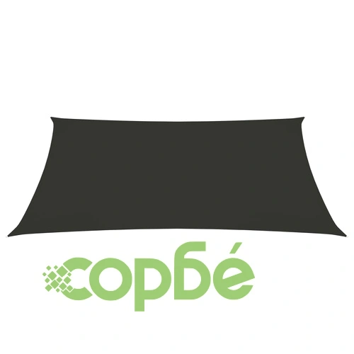 Платно-сенник, Оксфорд текстил, трапец, 3/4x3 м, антрацит ➤ топ цена ➤ sorbe.bg
