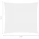 Платно-сенник, Оксфорд текстил, квадратно, 2x2 м, бяло