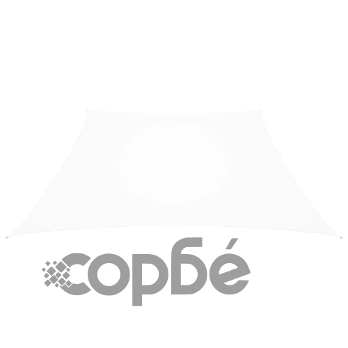 Платно-сенник, Оксфорд текстил, трапец, 3/5x4 м, бяло ➤ топ цена ➤ sorbe.bg