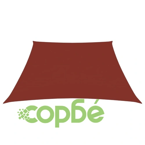 Платно-сенник, Оксфорд текстил, трапец, 3/4x3 м, теракота ➤ топ цена ➤ sorbe.bg