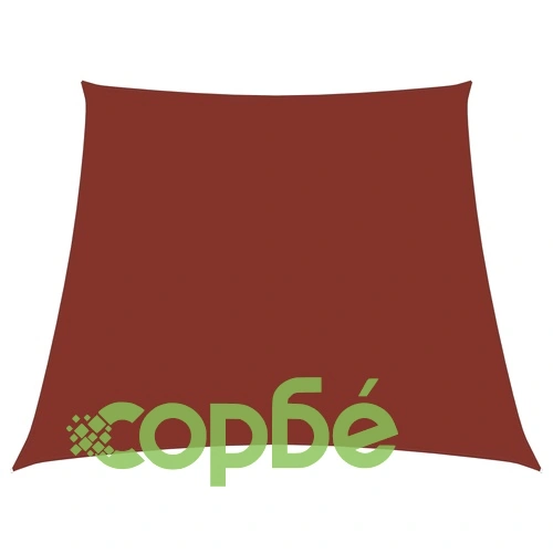 Платно-сенник, Оксфорд текстил, трапец, 4/5x4 м, теракота ➤ топ цена ➤ sorbe.bg
