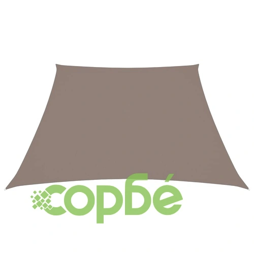 Платно-сенник, Оксфорд текстил, трапец, 3/5x4 м, таупе ➤ топ цена ➤ sorbe.bg