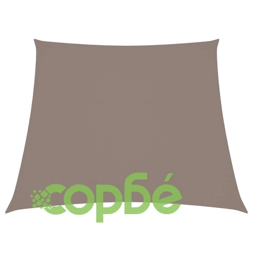 Платно-сенник, Оксфорд текстил, трапец, 4/5x4 м, таупе ➤ топ цена ➤ sorbe.bg