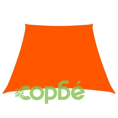 Платно-сенник, Оксфорд текстил, трапец, 2/4x3 м, оранжево ➤ топ цена ➤ sorbe.bg
