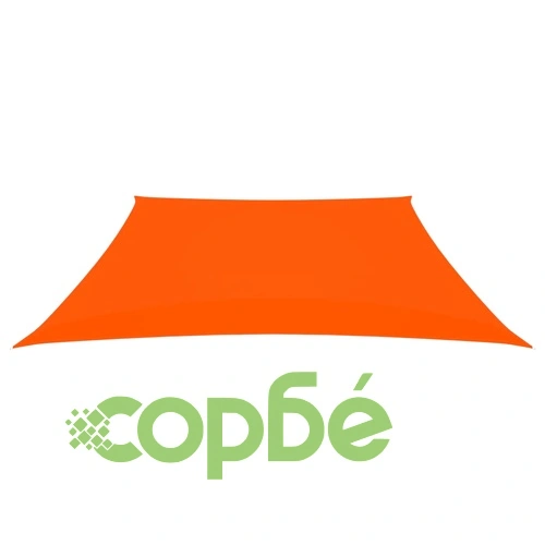 Платно-сенник, Оксфорд текстил, трапец, 2/4x3 м, оранжево ➤ топ цена ➤ sorbe.bg