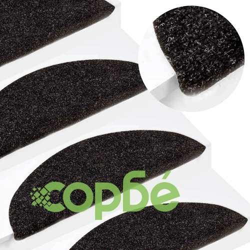 Самозалепващи стелки за стълби 15 бр 56x17x3 см антрацит ➤ топ цена ➤ sorbe.bg