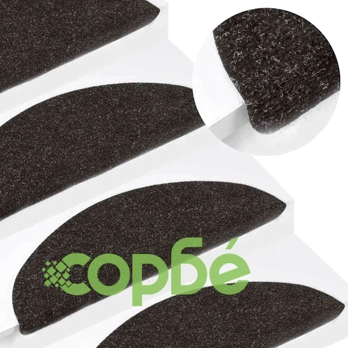 Самозалепващи стелки за стълби, 15 бр, 56x17x3 см, черни ➤ топ цена ➤ sorbe.bg