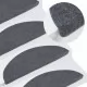 Самозалепващи стелки за стълби, 15 бр, 56x17x3 см, сиви