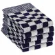 Комплект кърпи от 50 части, син и бял, памук