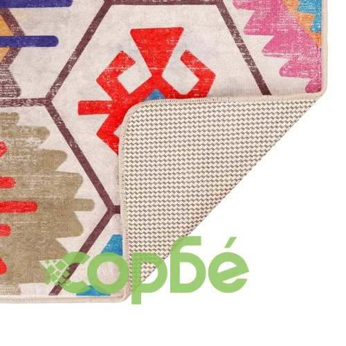 Перящ се килим многоцветен 190x300 см противоплъзгащ ➤ топ цена ➤ sorbe.bg
