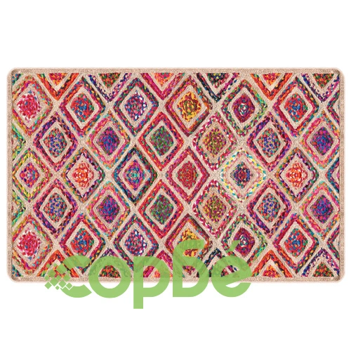 Перящ се килим многоцветен 190x300 см противоплъзгащ ➤ топ цена ➤ sorbe.bg