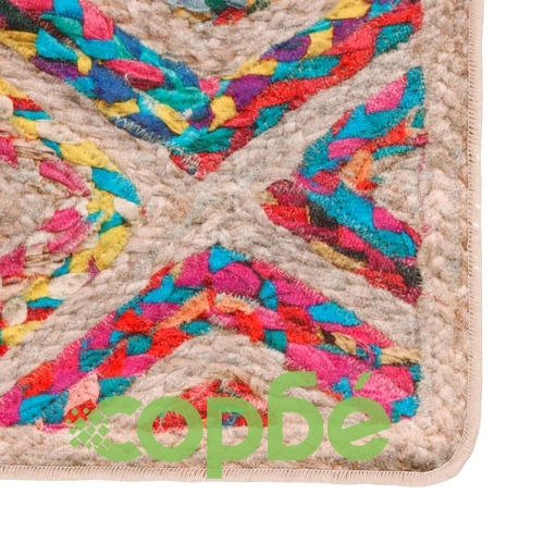 Перящ се килим многоцветен 190x300 см противоплъзгащ ➤ топ цена ➤ sorbe.bg