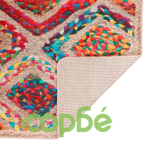 Перящ се килим многоцветен 190x300 см противоплъзгащ ➤ топ цена ➤ sorbe.bg