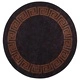 Перящ се килим, черно и златисто,  200 см, противоплъзгащ