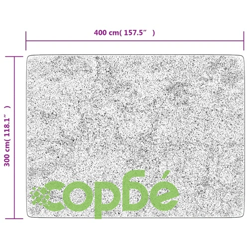 Перящ се килим, антрацит, 400x300 см, противоплъзгащ ➤ топ цена ➤ sorbe.bg
