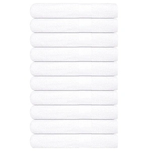 Кърпи 10 бр бели 100x200 см 360 gsm 100% памук