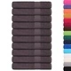 Кърпи за сауна 10 бр антрацит 80x200 см 360 gsm 100% памук