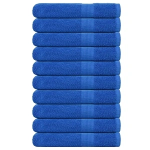 Кърпи 10 бр сини 100x200 см 360 gsm 100% памук