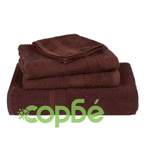 Кърпи за сауна 10 бр кафяви 80x200 см 360 gsm 100% памук ➤ топ цена ➤ sorbe.bg