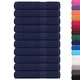 Кърпи за сауна 10 бр нейви сини 80x200 см 360 gsm 100% памук