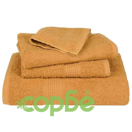 Кърпи 10 бр златисти 100x200 см 360 gsm 100% памук ➤ топ цена ➤ sorbe.bg