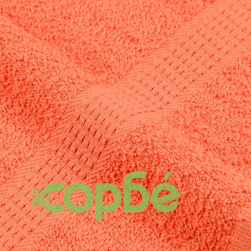 Кърпи за сауна 10 бр оранжеви 80x200 см 360 gsm 100% памук ➤ топ цена ➤ sorbe.bg