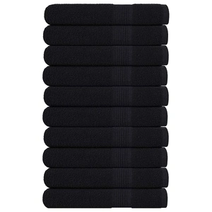 Кърпи 10 бр черни 100x200 см 360 gsm 100% памук