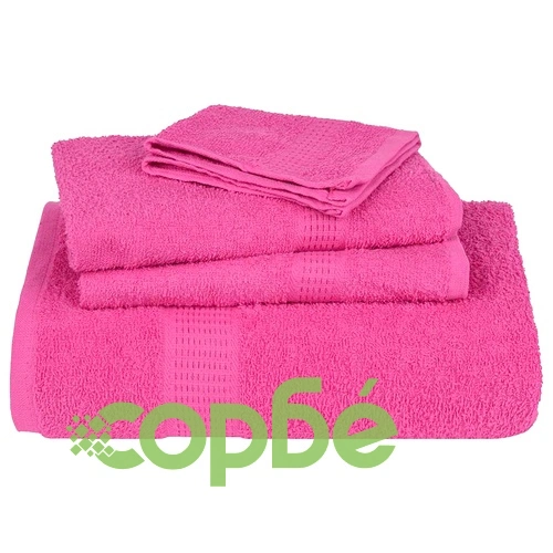 Кърпи за сауна 10 бр розови 80x200 см 360 gsm 100% памук ➤ топ цена ➤ sorbe.bg