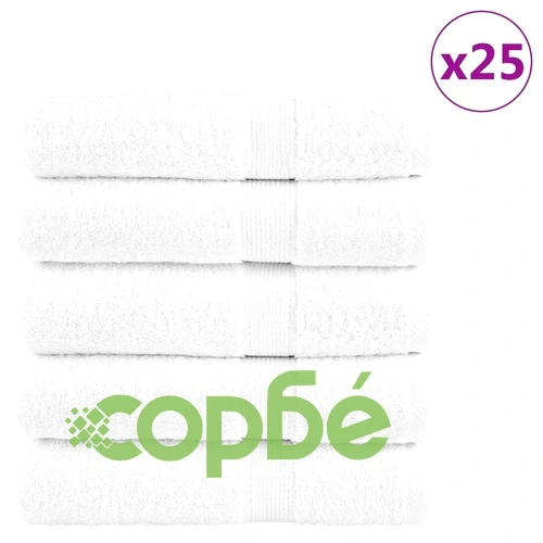 Премиум кърпи за баня SOLUND 25 бр бели 70x140 см 600 gsm ➤ топ цена ➤ sorbe.bg