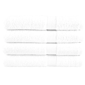 Премиум кърпи за сауна SOLUND 4 бр бели 80x200 см 600 gsm