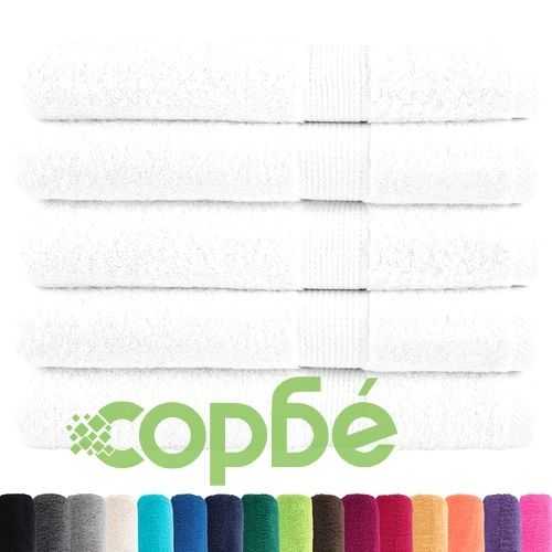 Премиум кърпи за сауна SOLUND 25 бр бели 80x200 см 600 gsm ➤ топ цена ➤ sorbe.bg