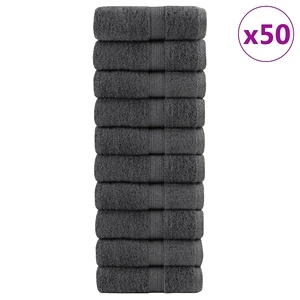 Премиум кърпи за гости SOLUND 50 бр антрацит 30x50 см 600 gsm