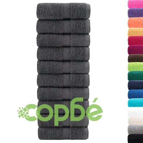 Премиум кърпи за гости SOLUND 50 бр антрацит 30x50 см 600 gsm ➤ топ цена ➤ sorbe.bg