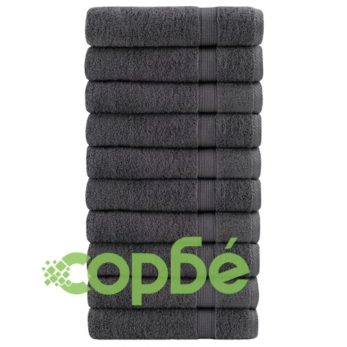 Премиум кърпи за ръце SOLUND 10 бр антрацит 50x100 см 600 gsm ➤ топ цена ➤ sorbe.bg