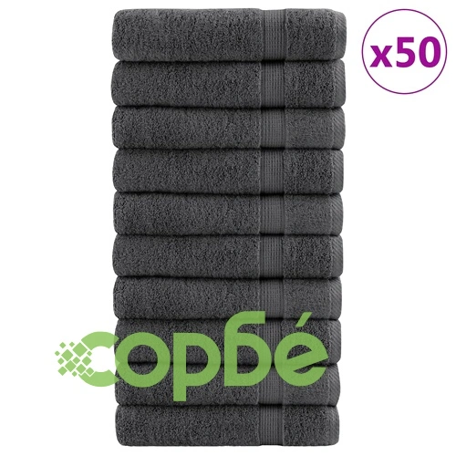 Премиум кърпи за ръце SOLUND 50 бр антрацит 50x100 см 600 gsm ➤ топ цена ➤ sorbe.bg