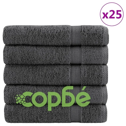 Премиум кърпи за баня SOLUND 25 бр антрацит 70x140 см 600 gsm ➤ топ цена ➤ sorbe.bg