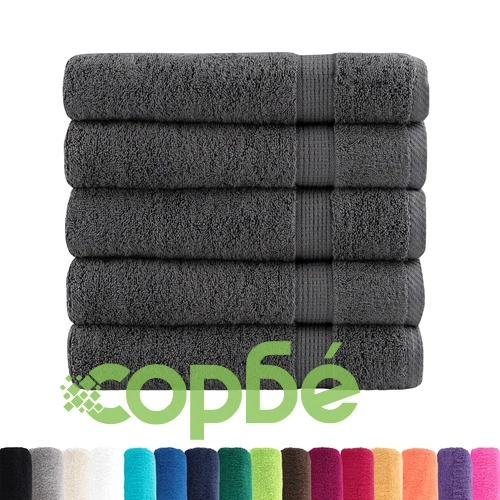 Премиум кърпи за баня SOLUND 25 бр антрацит 70x140 см 600 gsm ➤ топ цена ➤ sorbe.bg