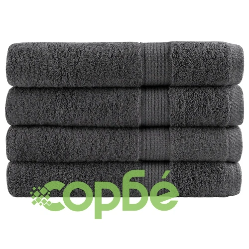Премиум сауна кърпи SOLUND 4 бр антрацит 80x200 см 600 gsm ➤ топ цена ➤ sorbe.bg