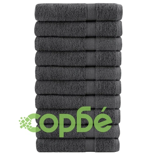 Премиум сауна кърпи SOLUND 10 бр антрацит 80x200 см 600 gsm ➤ топ цена ➤ sorbe.bg
