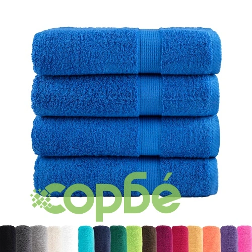Премиум хавлиени кърпи SOLUND 4 бр сини 100x150 см 600 gsm ➤ топ цена ➤ sorbe.bg