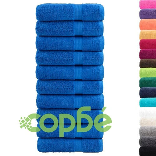 Премиум хавлиени кърпи SOLUND 10 бр сини 100x150 см 600 gsm ➤ топ цена ➤ sorbe.bg