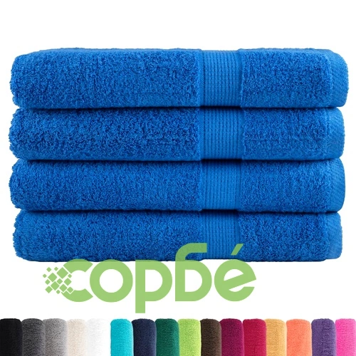 Премиум кърпи за сауна SOLUND 4 бр сини 80x200 см 600 gsm ➤ топ цена ➤ sorbe.bg