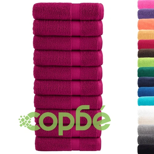 Премиум кърпи за ръце SOLUND 10 бр бордо 50x100 см 600 gsm ➤ топ цена ➤ sorbe.bg
